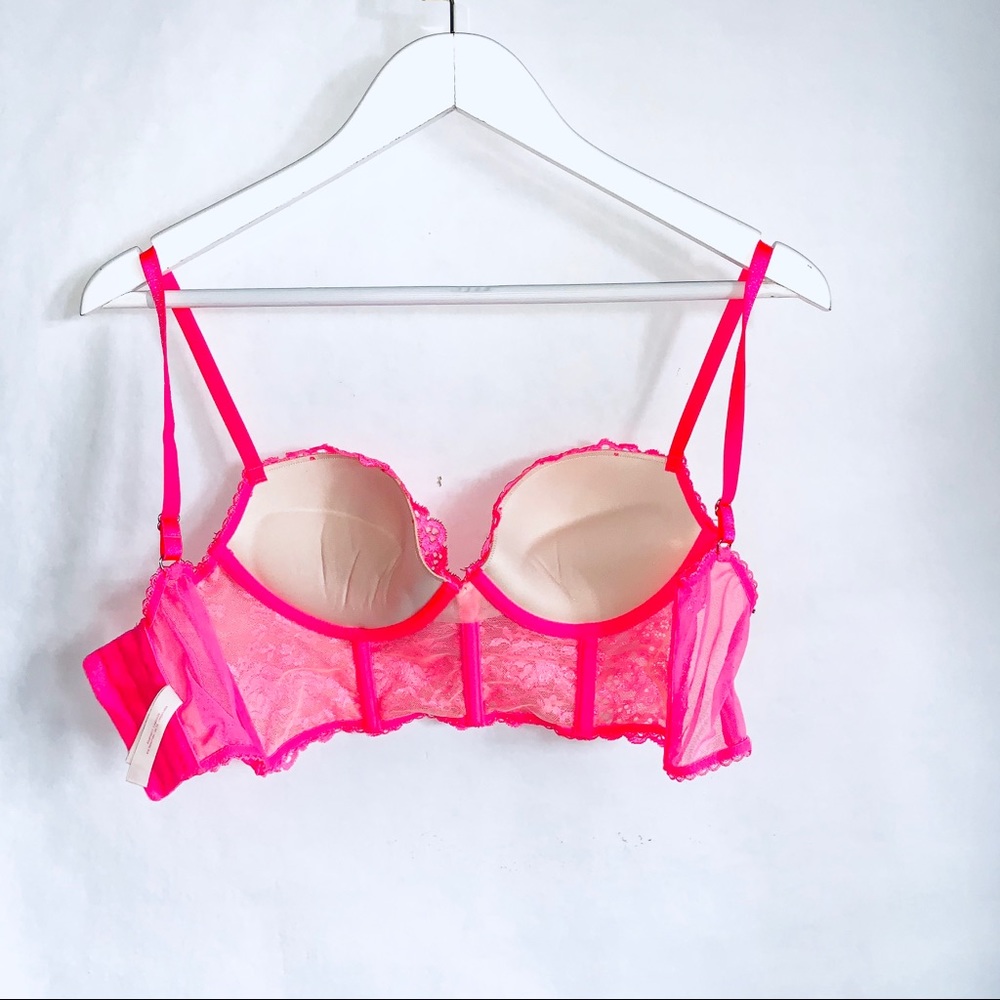 Victoria’s Secret Lace Pink Bustier Bra - Picture 7 of 8